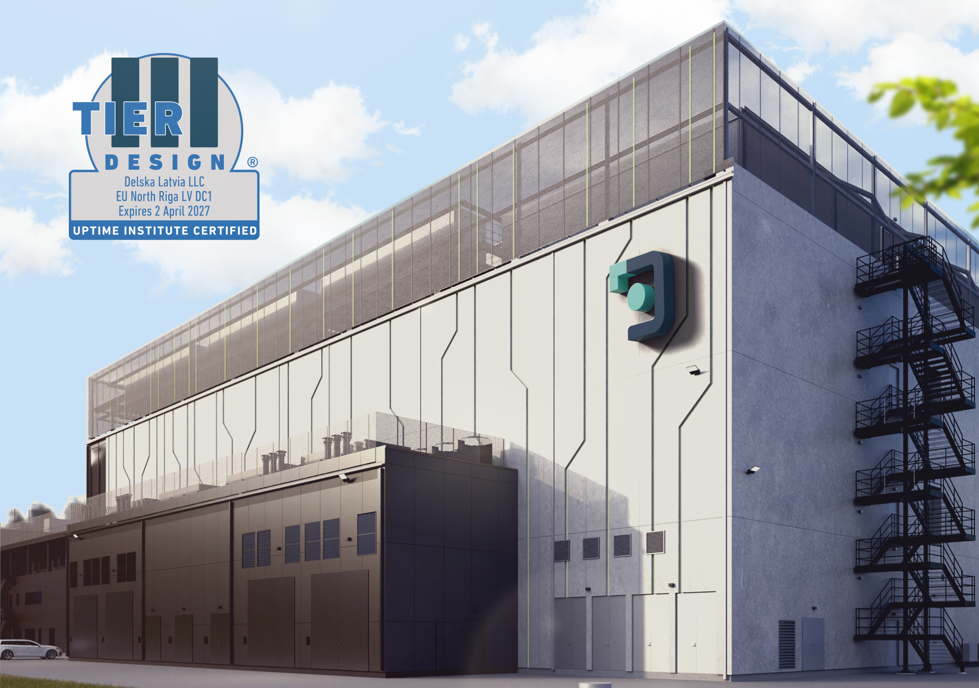 Naujasis Delska 10 MW duomenų centras Latvijoje gavo „Tier III Design“ sertifikatą Naujasis Delska 10 MW duomenų centras Latvijoje gavo „Tier III Design“ sertifikatą
